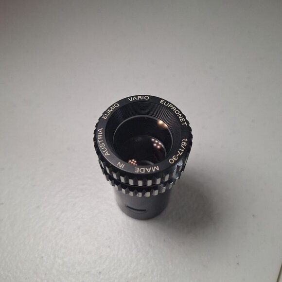 Eumig Vario Eupronet 1.6 17-30 Lens Made in Austria Vintage Black Photography - Picture 6 of 6
